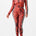 Zip-up jacket top with legging set