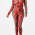 Zip-up jacket top with legging set