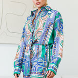 Oversized Shirt And Short Pants Set